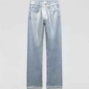Zara metallic jeans NWT